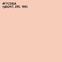 #F7CDBA - Apricot Peach Color Image