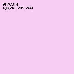 #F7CDF4 - Classic Rose Color Image
