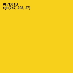 #F7D01B - Ripe Lemon Color Image