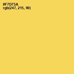 #F7D75A - Energy Yellow Color Image