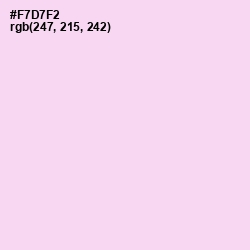 #F7D7F2 - Pink Lace Color Image