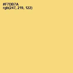 #F7DB7A - Golden Sand Color Image