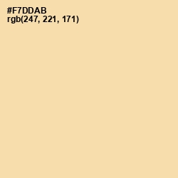 #F7DDAB - Peach Yellow Color Image