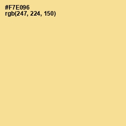 #F7E096 - Golden Glow Color Image