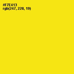 #F7E413 - Lemon Color Image