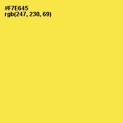 #F7E645 - Starship Color Image