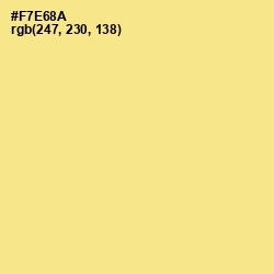 #F7E68A - Sahara Sand Color Image