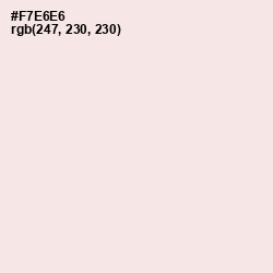 #F7E6E6 - Pot Pourri Color Image