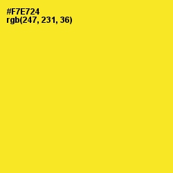 #F7E724 - Golden Fizz Color Image