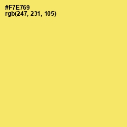 #F7E769 - Festival Color Image