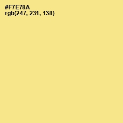 #F7E78A - Sahara Sand Color Image