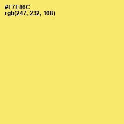 #F7E86C - Festival Color Image