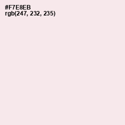 #F7E8EB - Soft Peach Color Image