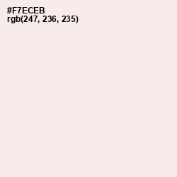 #F7ECEB - Soft Peach Color Image