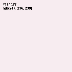 #F7ECEF - Soft Peach Color Image