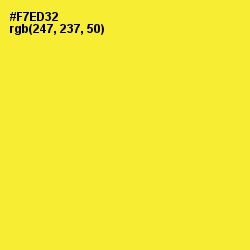 #F7ED32 - Golden Fizz Color Image