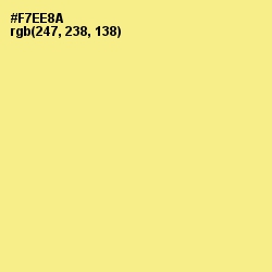 #F7EE8A - Sweet Corn Color Image