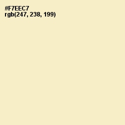 #F7EEC7 - Mint Julep Color Image