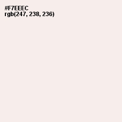 #F7EEEC - Soft Peach Color Image