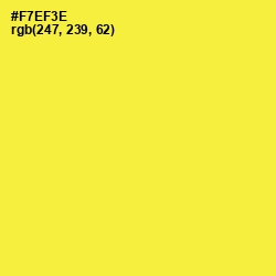 #F7EF3E - Golden Fizz Color Image