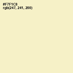 #F7F1C8 - Beeswax Color Image