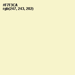 #F7F3CA - Pipi Color Image
