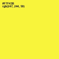 #F7F43B - Golden Fizz Color Image