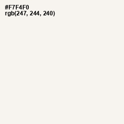 #F7F4F0 - Wild Sand Color Image