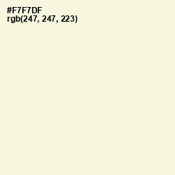 #F7F7DF - Beige Color Image