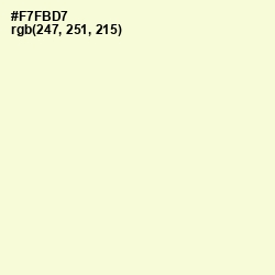 #F7FBD7 - Orinoco Color Image