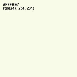 #F7FBE7 - Rum Swizzle Color Image