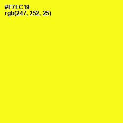 #F7FC19 - Broom Color Image