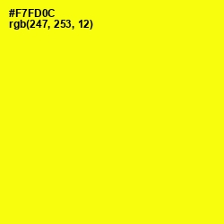 #F7FD0C - Yellow Color Image