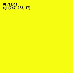 #F7FD11 - Broom Color Image