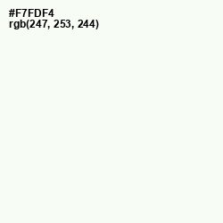 #F7FDF4 - Snow Drift Color Image