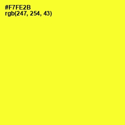 #F7FE2B - Golden Fizz Color Image
