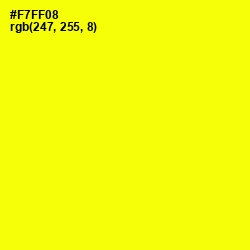 #F7FF08 - Yellow Color Image