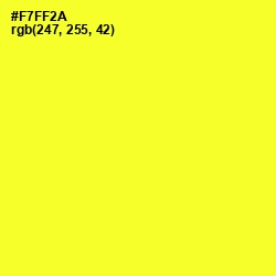#F7FF2A - Golden Fizz Color Image