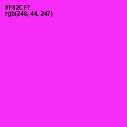 #F82CF7 - Razzle Dazzle Rose Color Image