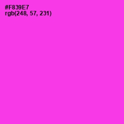 #F839E7 - Razzle Dazzle Rose Color Image