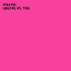 #F8419C - Violet Red Color Image