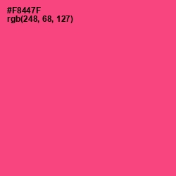 #F8447F - Wild Watermelon Color Image