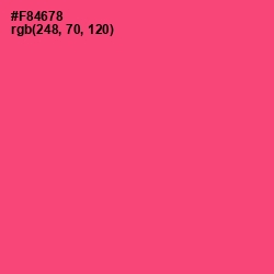 #F84678 - Wild Watermelon Color Image