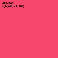 #F8476C - Carnation Color Image