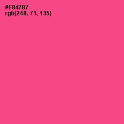 #F84787 - Violet Red Color Image