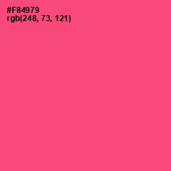 #F84979 - Wild Watermelon Color Image