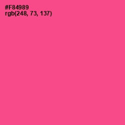 #F84989 - French Rose Color Image