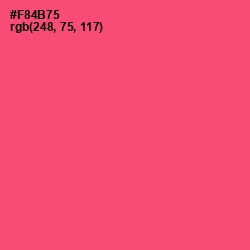 #F84B75 - Wild Watermelon Color Image