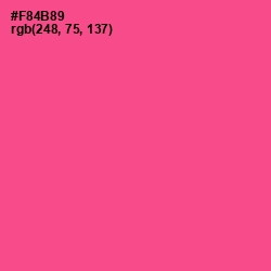 #F84B89 - French Rose Color Image