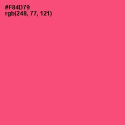 #F84D79 - Wild Watermelon Color Image